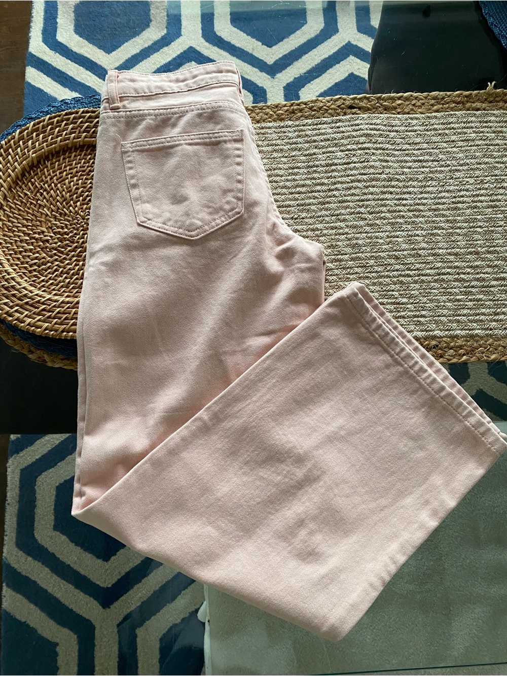 CALI 1850 Light Pink-Peach Mid Rise Wide Leg Jeans! - Picture 15 of 15